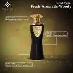 Frais Et Frais Beaute Noire Perfume 100ML - Eau de Parfum - Men's Aromatic-Woody Fragrance with Grapefruit, Lavender & Cedar Wood - Image 2