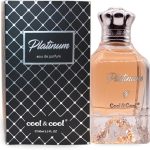 Cool & Cool Platinum Perfume 100ML - Woody Oud Fragrance with Leather, Juniper & Tonka Bean, Women’s Luxurious & Long-Lasting Perfume