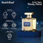 Cool & Cool Bakhoor Royal Ocean Perfume 100ML - Woody Floral Fragrance with Pepper, Pear, Rose Damas & Musk,Unisex Elegant & Long-Lasting Scent - Image 3