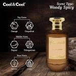 Cool & Cool Passionate Perfume 100ML - Woody Spicy Fragrance with Orange, Grapefruit, Pepper & Vetiver, Men'S Strong & Long-Lasting Scent - Image 3