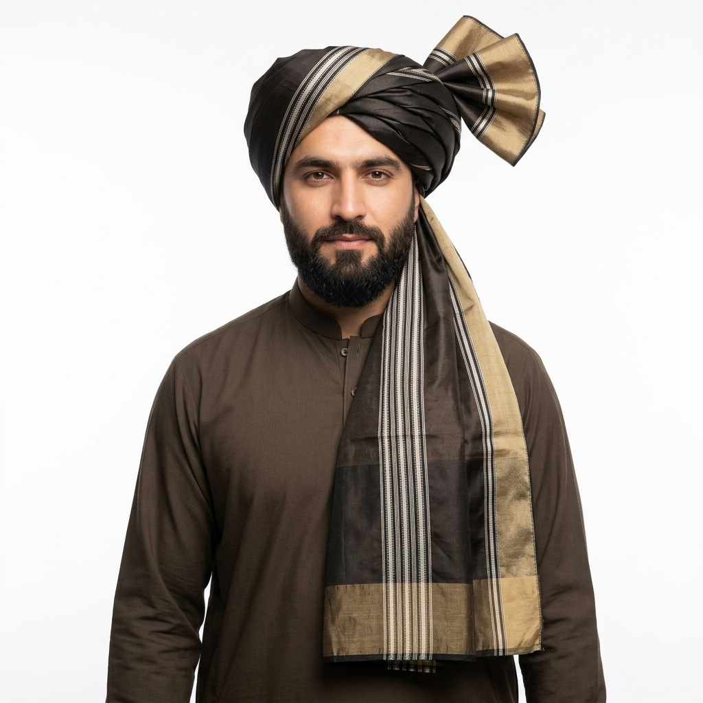 Afghan Heritage Turban (2) Afghan Heritage Turban - Image 1