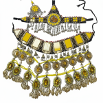 Afghan Heritage Jewelry Set for Women – Necklace, Earrings & Mantika