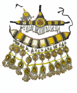 Afghan Heritage Jewelry Set for Women – Necklace, Earrings & Mantika