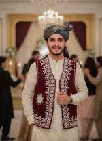 Afghan Kuchi Vest – Handmade Embroidered Bohemian Outerwear - Image 2