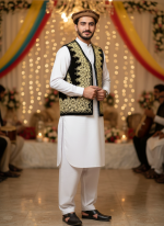 Zarin Classic Afghan Vest – Lightweight Ethnic Boho Design - Image 2