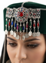 Afghan Ethnic Kuchi Hat – Embroidered Boho Headwear - Image 2