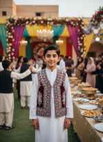 Zarin Afghan Vest for Boys – Traditional Ethnic Waistcoat - Image 2