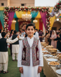 kids Afghan waistcoat - Afghan Traditional Kuchi Waskat for Kids