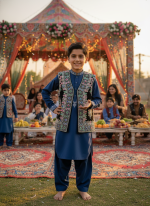 Zarin Heritage Vest for Kids – Afghan Tribal Style - Image 2