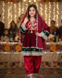Afghan princess dress for girls - Little Kuchi Afghan Kids’