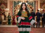Afghan Star Kids’ Dress – Girls’ Ethnic Party Wear - Image 2