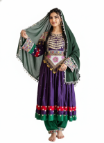 Women’s Afghan Heritage Dress – Elegant Ethnic Anarkali Style