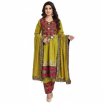 Women’s Afghani Maxi Dress – Traditional Embroidered Afghan Cultural Outfit