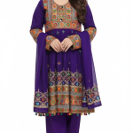 Women’s Afghani Anarkali Dress – Traditional Afghan Embroidered Festive Outfit