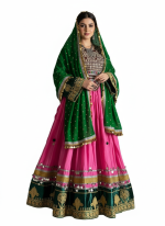 Women’s Afghan Long Flared Dress – Ethnic Anarkali Style Party Wear