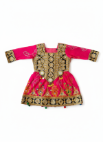 Baby Girl Afghani Anarkali Dress – Elegant Traditional Afghan Festive Wear (1-3 years) - Image 2