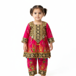 Baby Girl Afghani Anarkali Dress – Elegant Traditional Afghan Festive Wear (1-3 years)