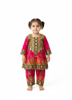 Baby Girl Afghani Anarkali Dress – Elegant Traditional Afghan Festive Wear (1-3 years)