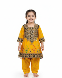 Baby Girl Afghani Kuchi Dress - Baby Girl Afghani Kuchi