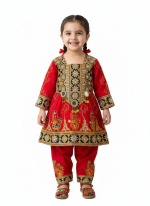 Baby Girl Afghani Anarkali Dress – (1-3 years)