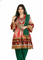 Afghan Heritage Short Kameez Set – Women’s Ethnic Festive Wear