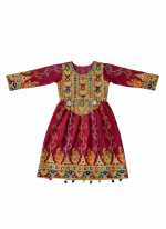Little Girl’s Afghan Heritage Dress ( 3 - 5 years old ) - Image 2