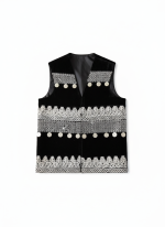 Afghan Traditional Kuchi Waistcoat for Kids