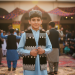 Zarin Afghan Vest for Boys - Afghan Traditional Kuchi Waistcoat