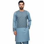 Afghan Men's Embroidered Unstitched Cloth