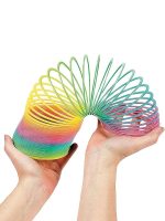 Rainbow Spring Toys Rainbow Magic Spring Slinky Bouncing Toy For Kids SM09-15 - Image 3