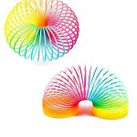 Rainbow Spring Toys Rainbow Magic Spring Slinky Bouncing Toy For Kids SM09-15