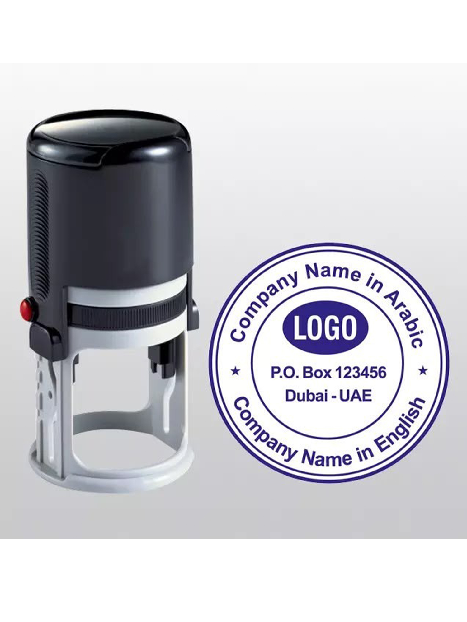 1 Custom Personalized Stamp – Logo, Name & Signature - Image 1