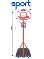 Kings Sport Portable Basketball Hoop Set – Adjustable Height for Kids 20881E - Image 3