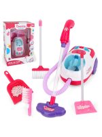 Pink And White Simulation Vacuum Cleaner 0781