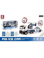 Jin Jia Toys Police Car Transport Truck and Helicopter set 8075A