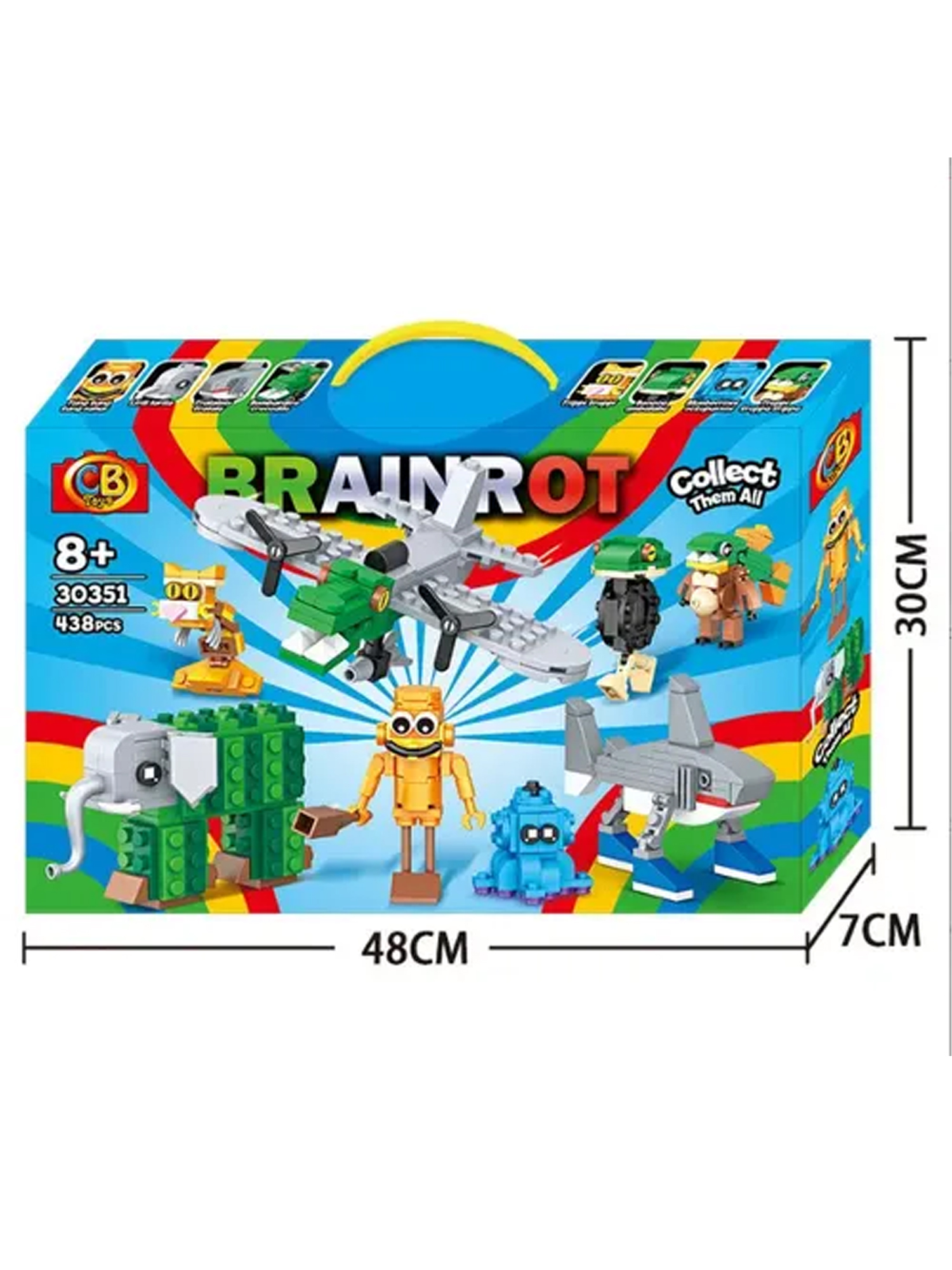 18 Brainrot Collectible Brick Figure Construction Set 30351 - Image 1