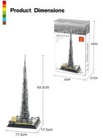 Wange Burj Khalifa Building Blocks – Dubai Architecture Model Kit 4222
