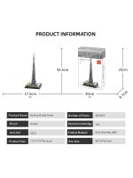Wange Burj Khalifa Building Blocks – Dubai Architecture Model Kit 4222 - Image 2