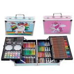 145-Piece Stationery Gift Set in Aluminum Case – Pink Horse