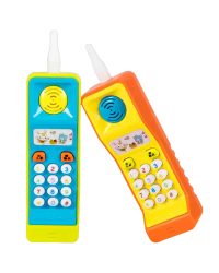 kids role play phone - 9-Piece Multi-Function Pretend Mobile Phone