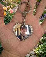 Custom Photo Acrylic Keychain – Personalized Picture Key Ring Gift for Couples, Family & Memories - Image 2