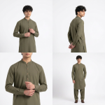 Custom Afghan Tailoring – Made-to-Measure Kameez & Shalwar Set, ASCO Fabric - Image 6