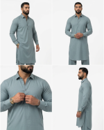 Custom Afghan Tailoring – Made-to-Measure Kameez & Shalwar Set, Royal Majesty Fabric - Image 7