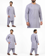 Custom Afghan Tailoring – Made-to-Measure Kameez & Shalwar Set, Royal Majesty Fabric - Image 2