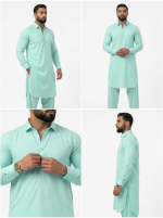 Custom Afghan Tailoring – Made-to-Measure Kameez & Shalwar Set, SHAMS AL NOOR Fabric - Image 3