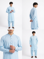 Custom Afghan Tailoring – Made-to-Measure Kameez & Shalwar Set, SHAMS AL NOOR Fabric - Image 5
