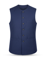 Premium Kashmiri Line Fabric Waistcoat – Simple Elegant Design, Custom Tailored in Multiple Colors - Image 3