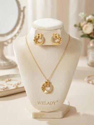 Welady Gold Jewelry Set