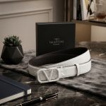 Valentino Reversible Leather Belt