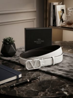 Valentino Reversible Leather Belt